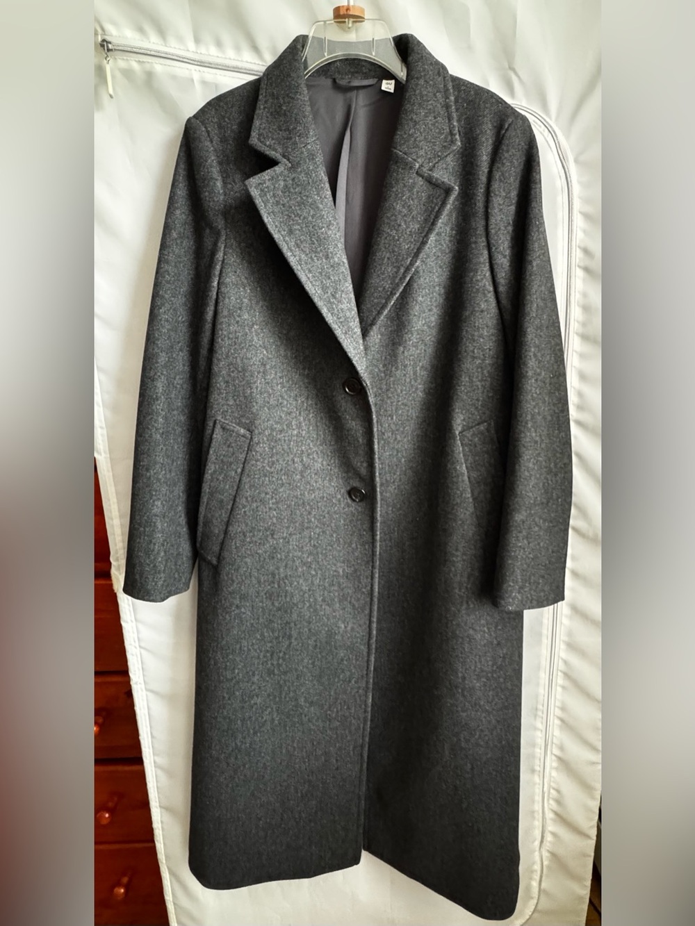 GU Cozy Melton Tailored Coat - Picture 3 of 8